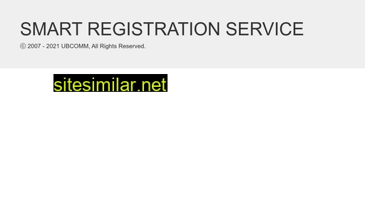 Registrations similar sites