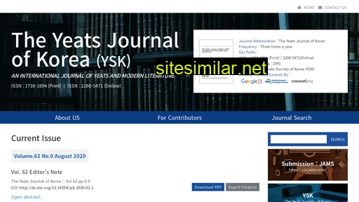 yeatsjournal.or.kr alternative sites