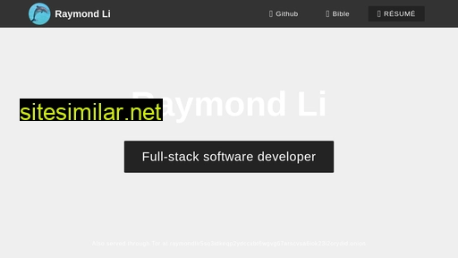 raymond.li alternative sites