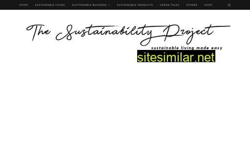 Thesustainabilityproject similar sites
