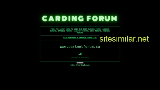 cardingforum.link alternative sites
