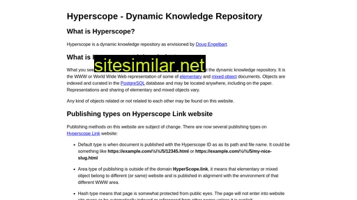 hyperscope.link alternative sites