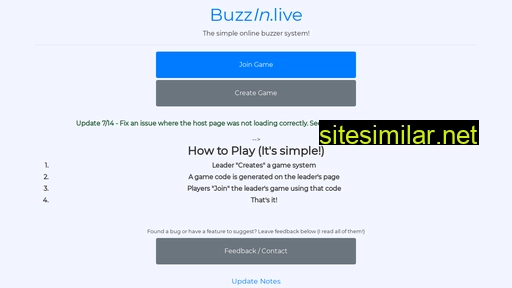 buzzin.live alternative sites