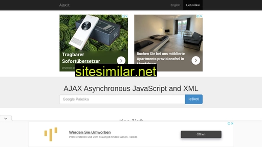 Ajax similar sites