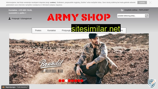 army-shop.lt alternative sites