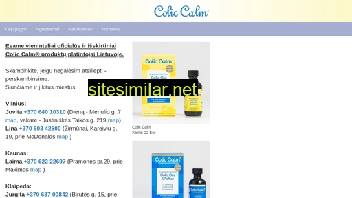 coliccalm.lt alternative sites
