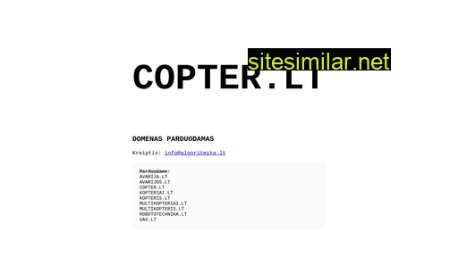 copter.lt alternative sites