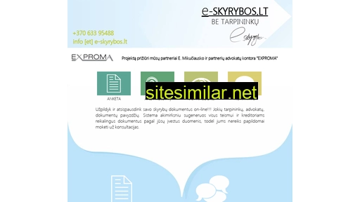e-skyrybos.lt alternative sites