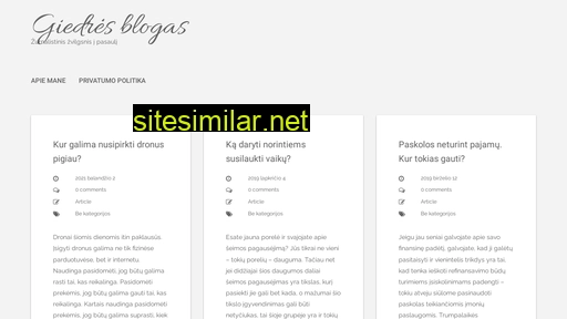 Giedresblogas similar sites