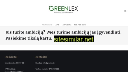 greenlex.lt alternative sites