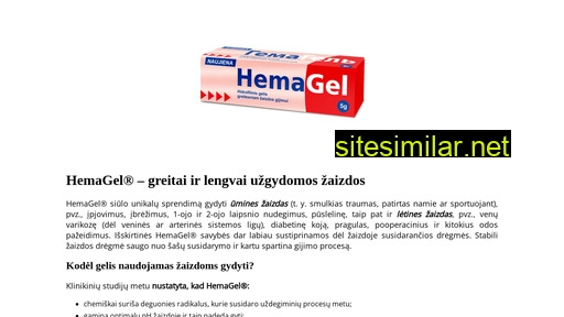 hemagel.lt alternative sites