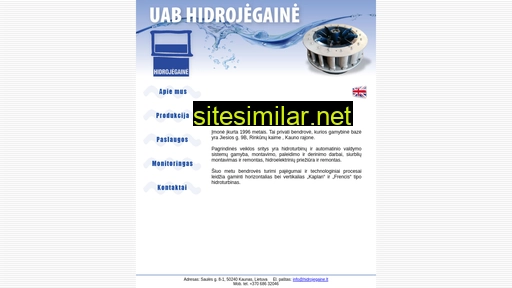 Hidrojegaine similar sites