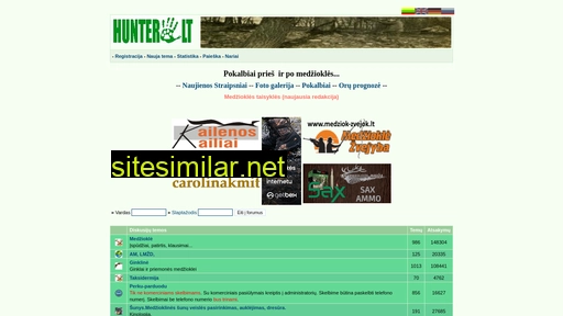 hunter.lt alternative sites