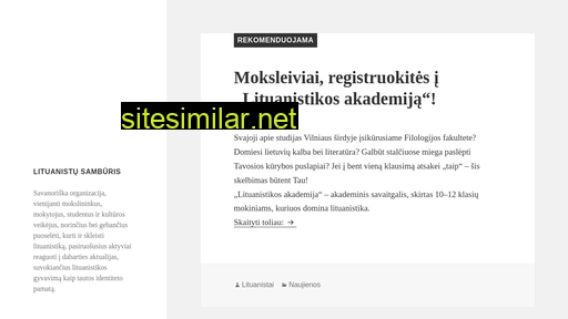 lituanistusamburis.lt alternative sites