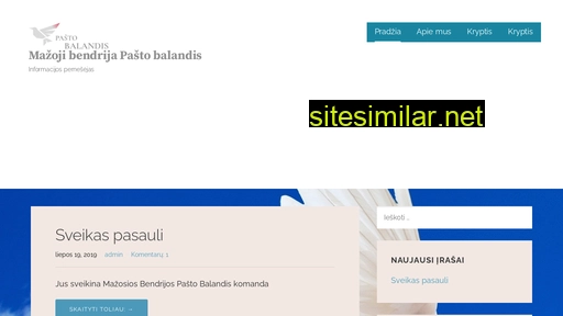 pastobalandis.lt alternative sites
