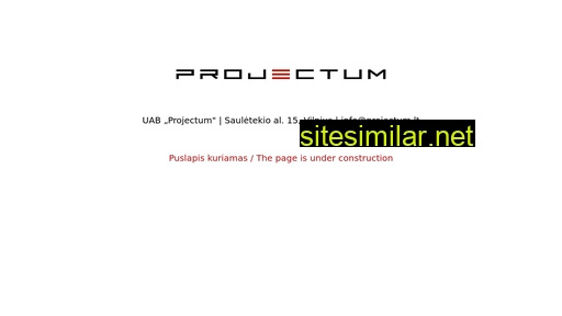 projectum.lt alternative sites