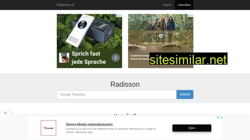 radisson.lt alternative sites