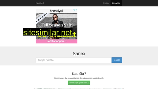 sanex.lt alternative sites