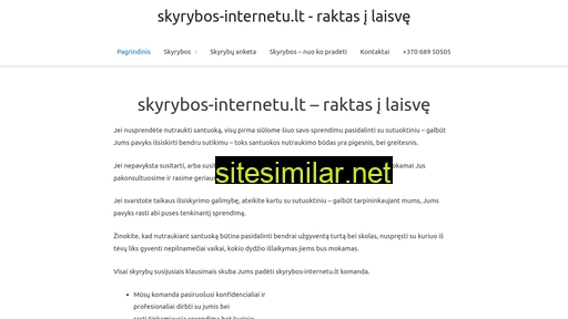 Skyrybos-internetu similar sites