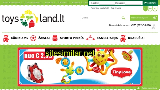 toysland.lt alternative sites