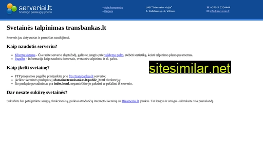 transbankas.lt alternative sites