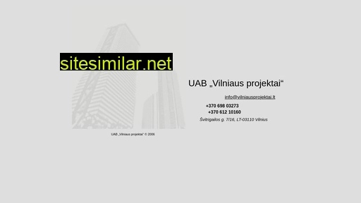 Vilniausprojektai similar sites