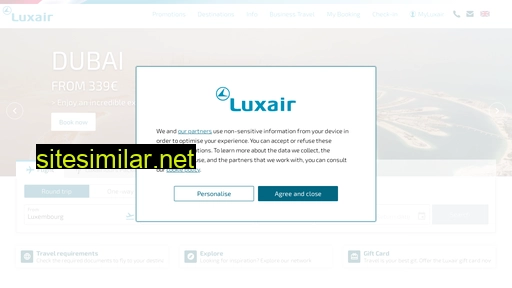 Luxair similar sites