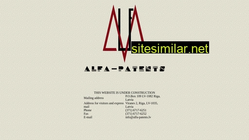 alfa-patents.lv alternative sites