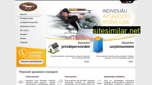 apsardze-mustangs.lv alternative sites