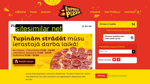 expresspizza.lv alternative sites