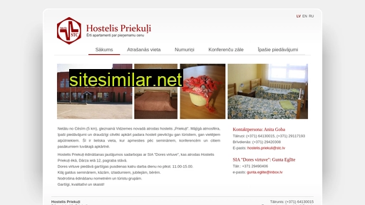 hostelispriekuli.lv alternative sites