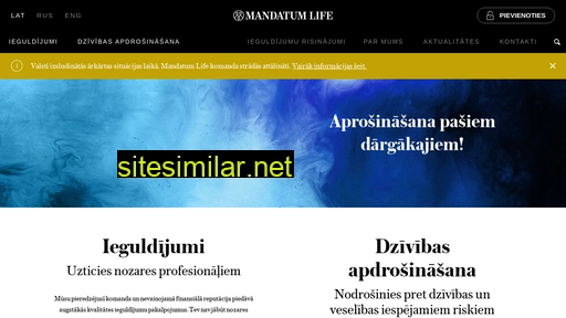 mandatumlife.lv alternative sites