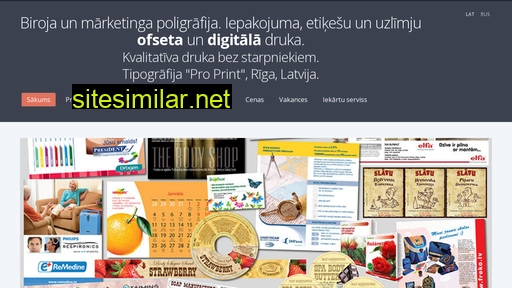 www.proprint.mozello.lv alternative sites
