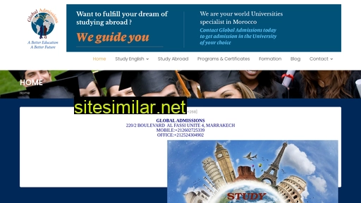 globaladmissions.ma alternative sites