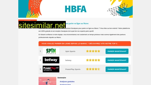 hbfa.ma alternative sites