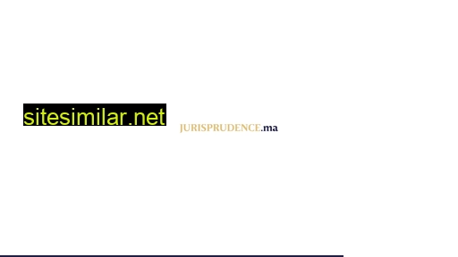 jurisprudence.ma alternative sites