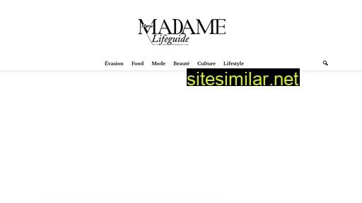 Madamemaroc similar sites