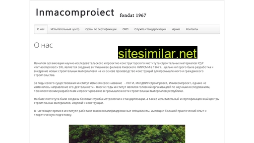 Inmacomproiect similar sites