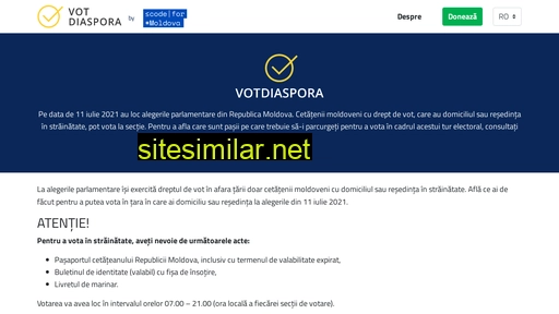 votdiaspora.md alternative sites