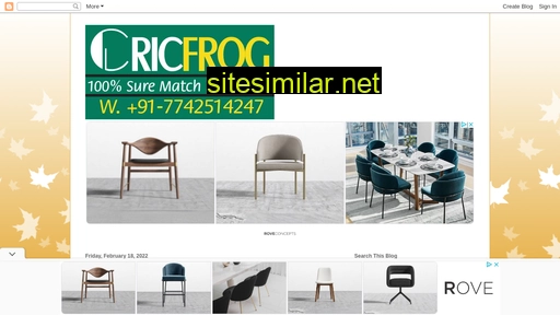 cricfrog.me alternative sites