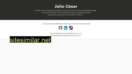 julioc.me alternative sites