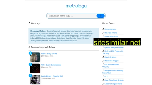 Metrolagu-mp3 similar sites