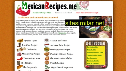 mexicanrecipes.me alternative sites