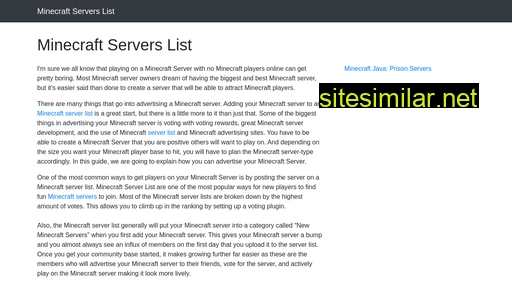minecraft-server-list.me alternative sites
