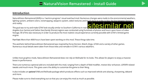 Naturalvision-install-guide similar sites