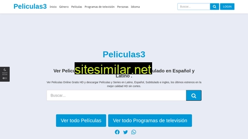 Peliculas3 similar sites