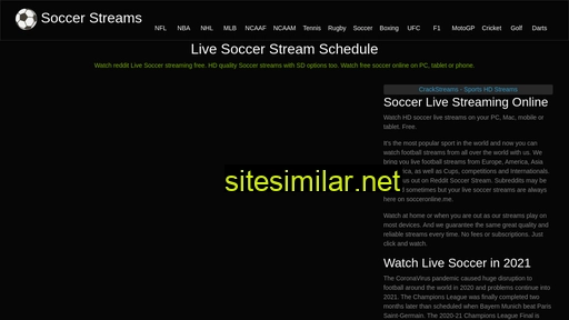 Socceronline similar sites
