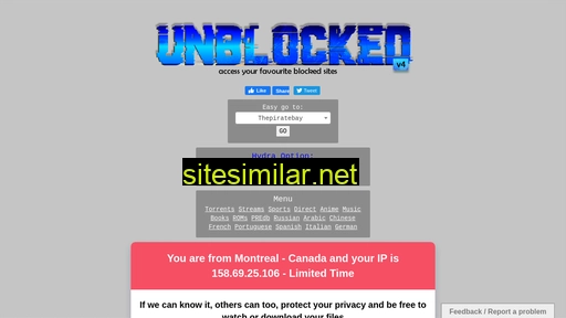 unblocked2.me alternative sites
