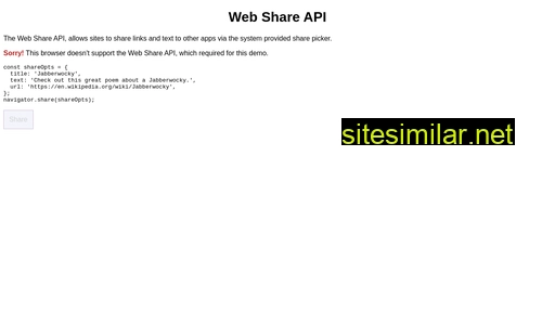 web-share.glitch.me alternative sites