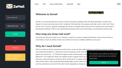 zemail.me alternative sites